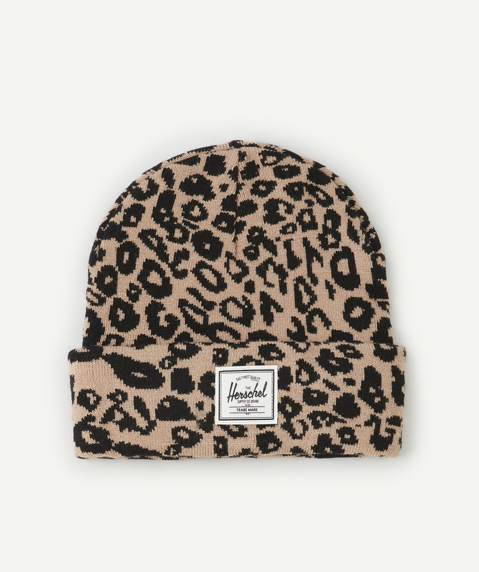   - ELMER LEOPARD PRINT TEEN KNITTED BEANIE