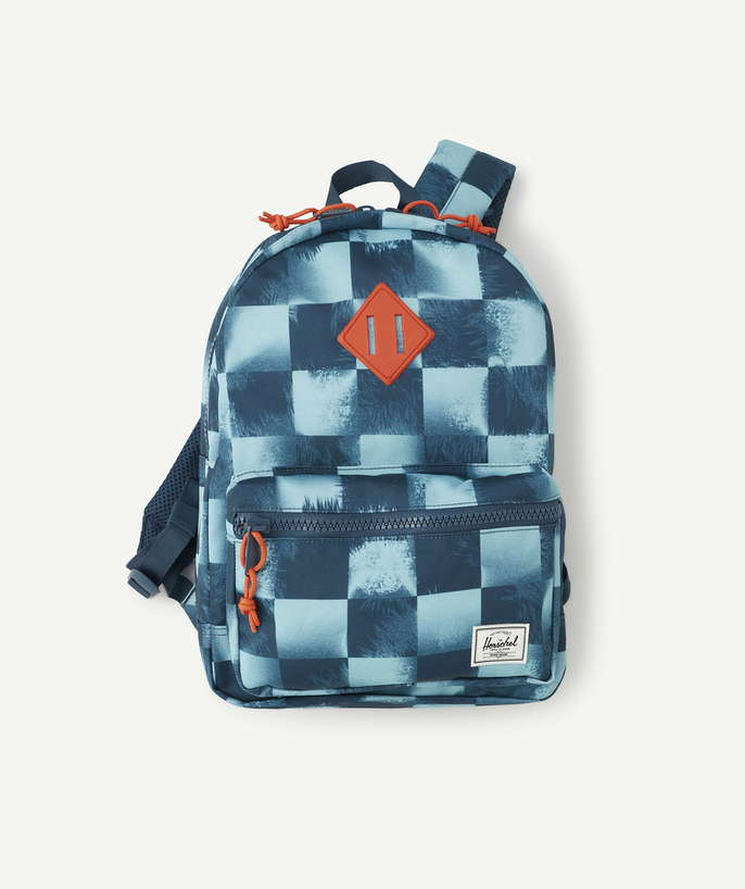   - SAC À DOS ENFANT HERITAGE IMPRIMÉ POCHOIR BLEU